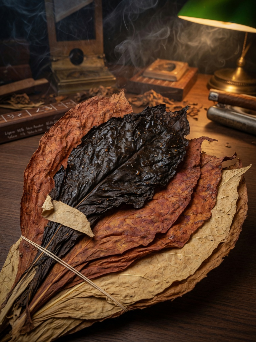 Comparaison des proportions de Ligero, Seco et Volado dans la garniture de cigare et leur impact sur le temps de combustion et la puissance